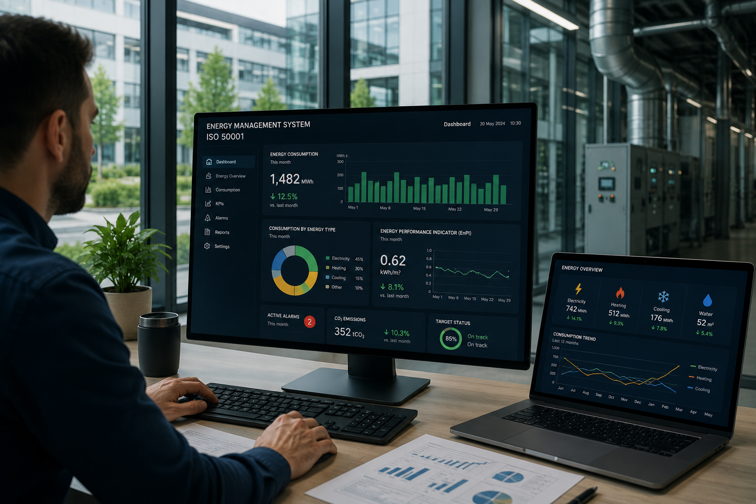 Energy management and monitoring (ISO 50001)